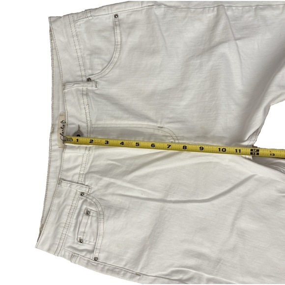 NEW Charlie B Bootcut Embroidered Jeans White Women's 12 x 31" - Picture 13 of 13
